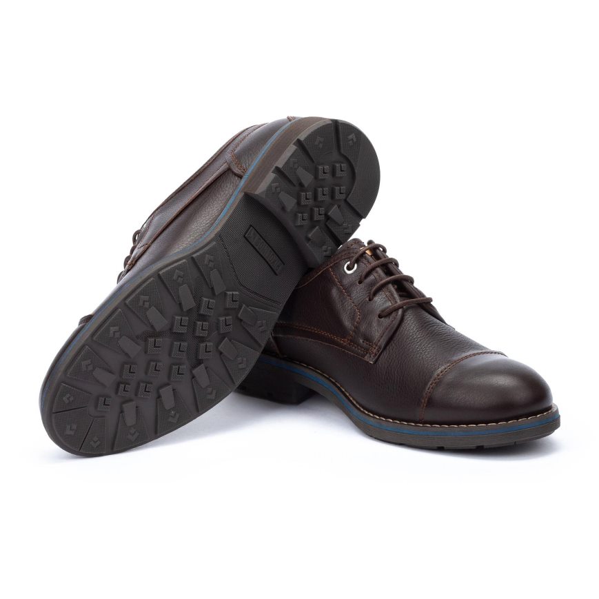 Brown Pikolinos YORK Men's Dress Shoes | DTFE179T0