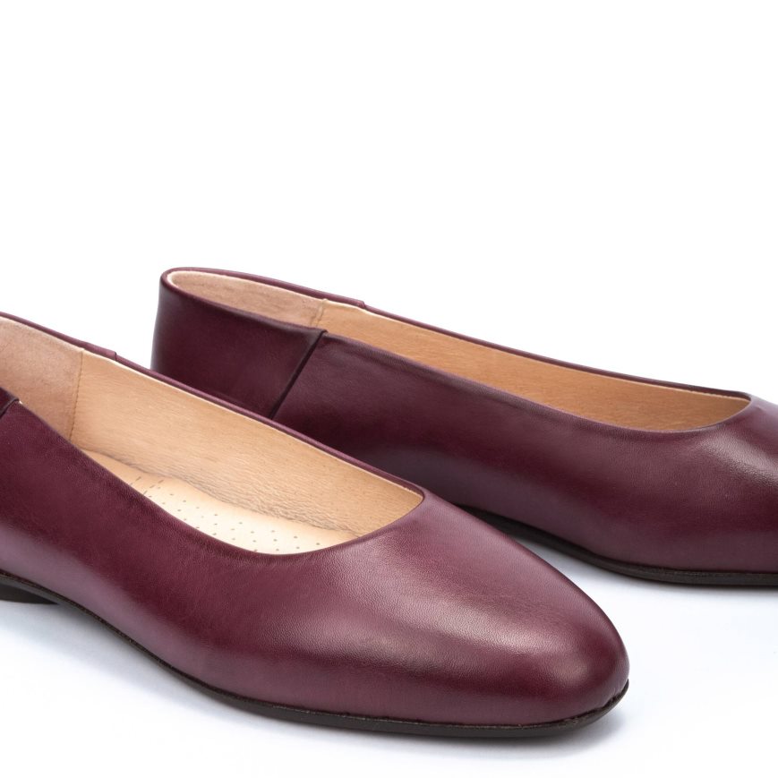 Burgundy Pikolinos ALMERIA Women's Ballet Flats | DXME08139