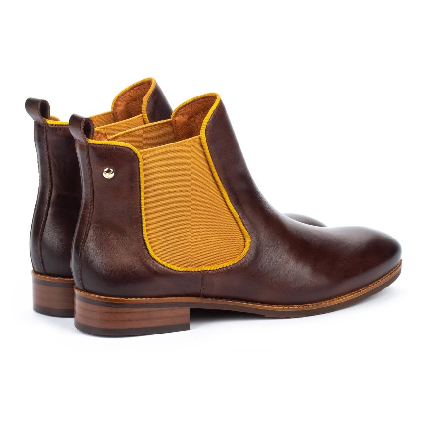 Burgundy Pikolinos ROYAL Women's Ankle Boots | LRTC09374