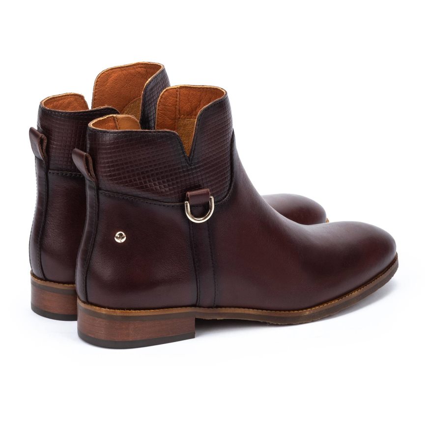 Burgundy Pikolinos ROYAL Women's Ankle Boots | ZUSW3486T