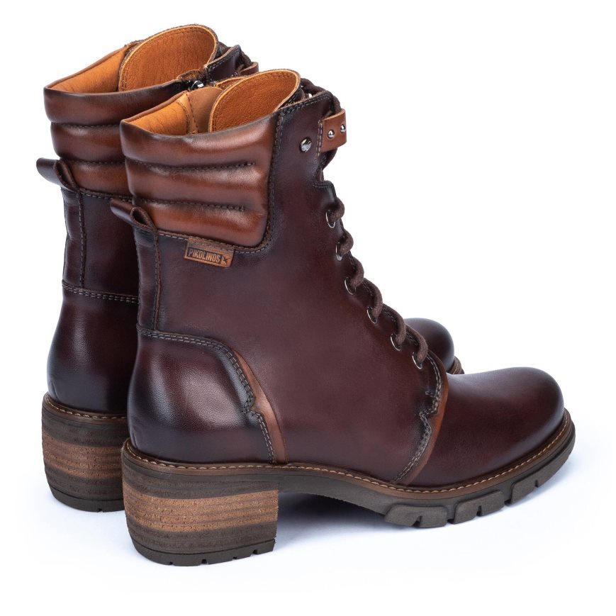 Burgundy Pikolinos SAN SEBASTIAN Women's Ankle Boots | MUGF423T7