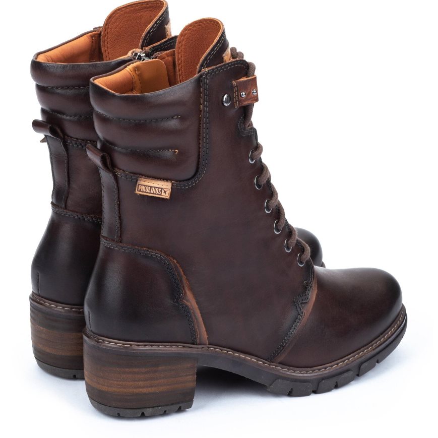 Chocolate Pikolinos SAN SEBASTIAN Women's Ankle Boots | CG1E36189