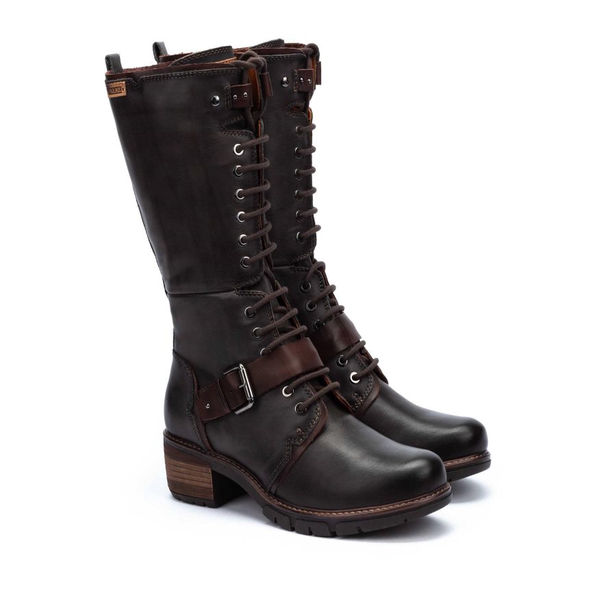 Chocolate Pikolinos SAN SEBASTIAN Women's Ankle Boots | WCN196T18