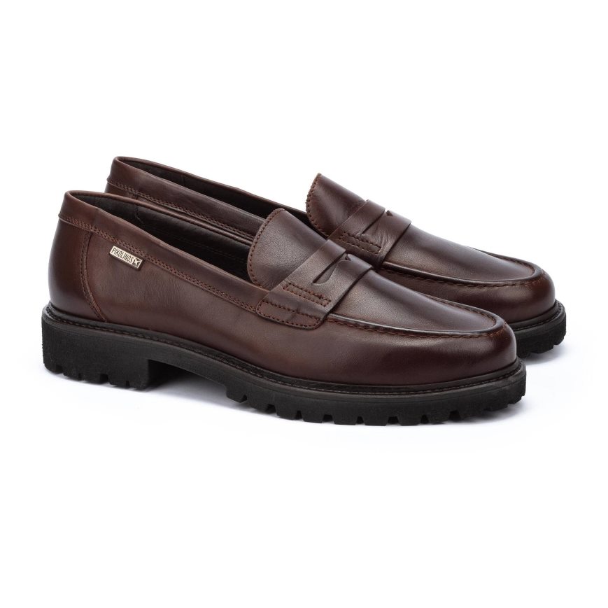 Chocolate Pikolinos TOLEDO Men's Moccasins | A1UR9742T