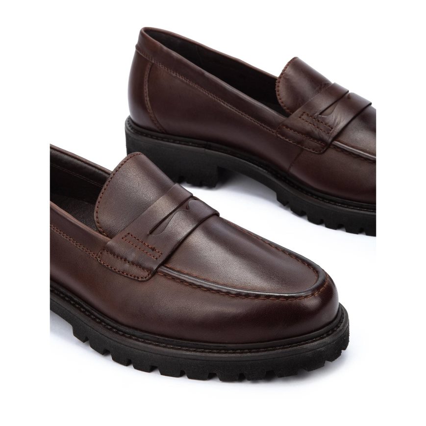 Chocolate Pikolinos TOLEDO Men's Moccasins | A1UR9742T