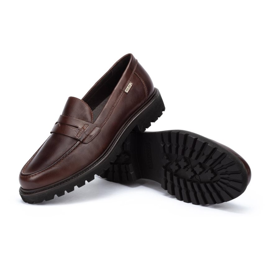 Chocolate Pikolinos TOLEDO Men's Moccasins | A1UR9742T