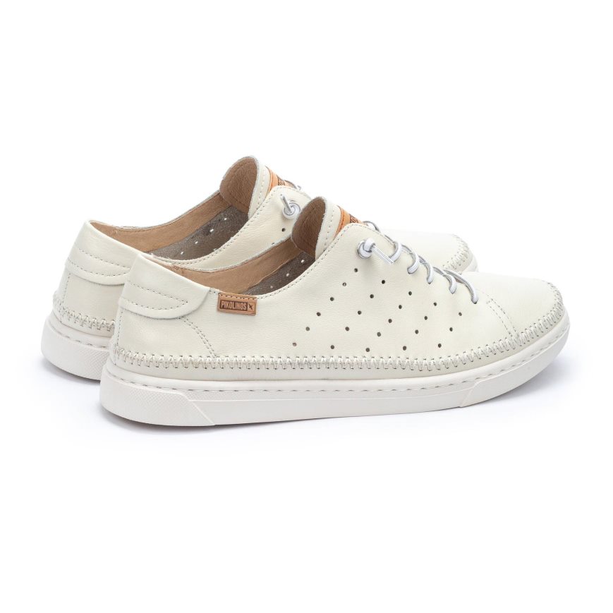 Cream Pikolinos ALICANTE Men's Sneakers | MIBL96820