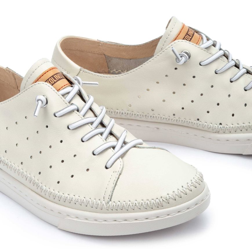 Cream Pikolinos ALICANTE Men's Sneakers | MIBL96820