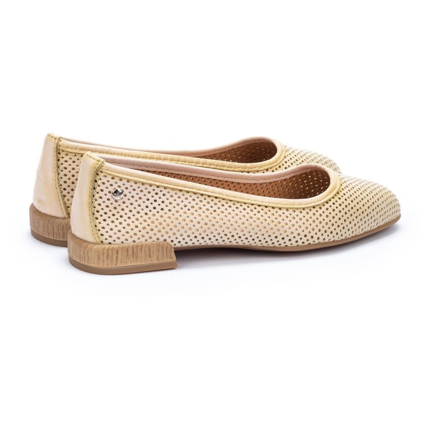 Cream Pikolinos ALMERIA Women's Ballet Flats | ZRIN42913