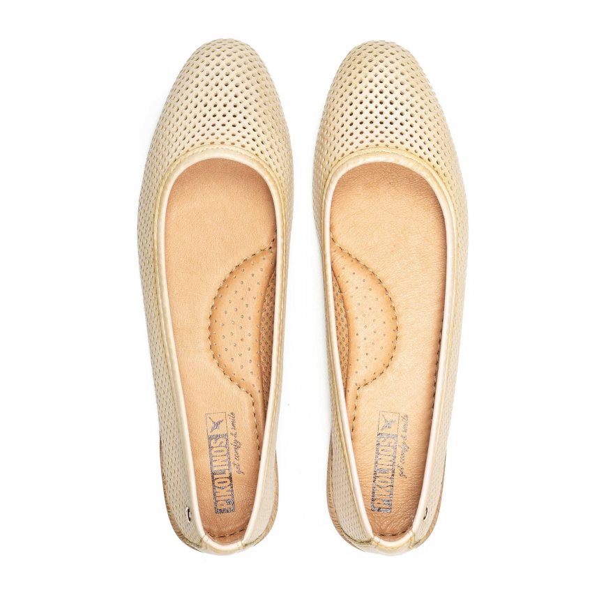 Cream Pikolinos ALMERIA Women's Ballet Flats | ZRIN42913