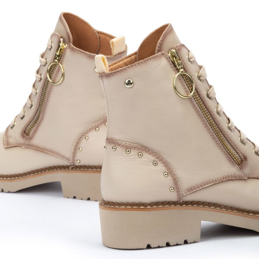 Cream Pikolinos VICAR Women's Ankle Boots | MWTR9601T