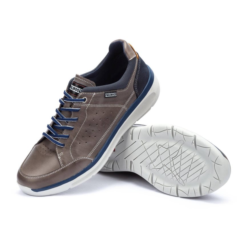 Dark Grey Pikolinos BIAR Men's Sneakers | XI1Q24839