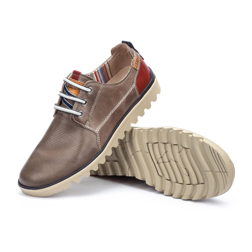 Dark Grey Pikolinos TABERNAS Men's Lace Up Shoes | RJOC0614T