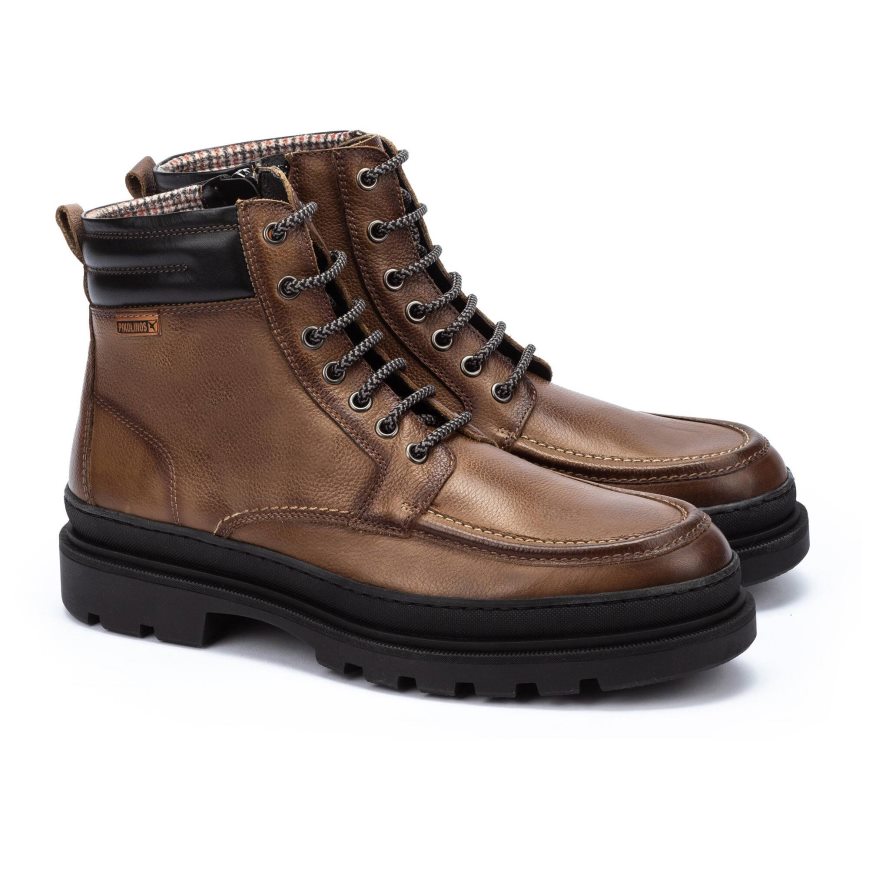 Gold Pikolinos OURENSE Men's Ankle Boots | RNWDT2870