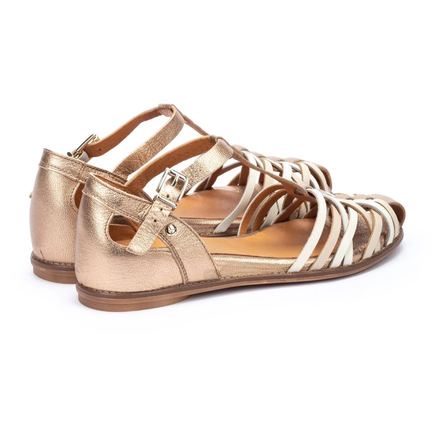 Gold Pikolinos TALAVERA Women's Sandals | MRI171086