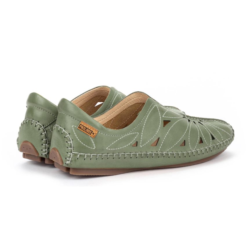 Green Pikolinos JEREZ Women's Moccasins | 1AXHT2498