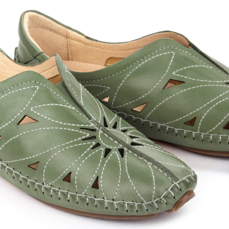 Green Pikolinos JEREZ Women's Moccasins | 1AXHT2498