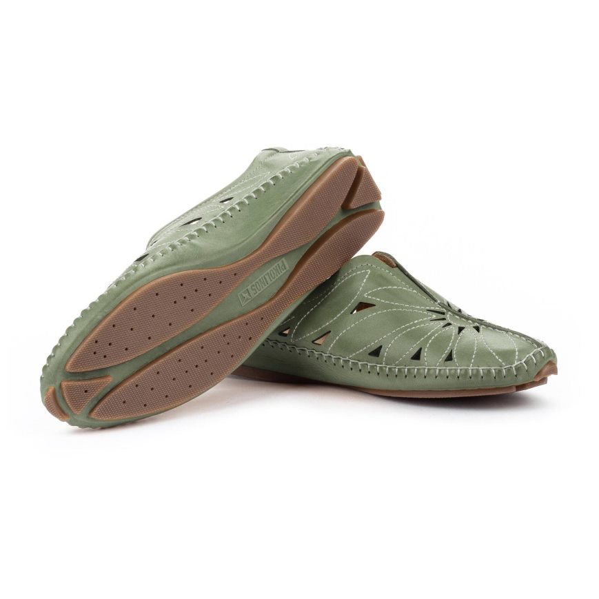 Green Pikolinos JEREZ Women's Moccasins | 1AXHT2498