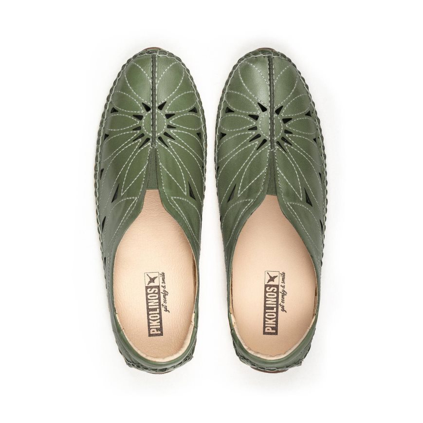 Green Pikolinos JEREZ Women's Moccasins | 1AXHT2498