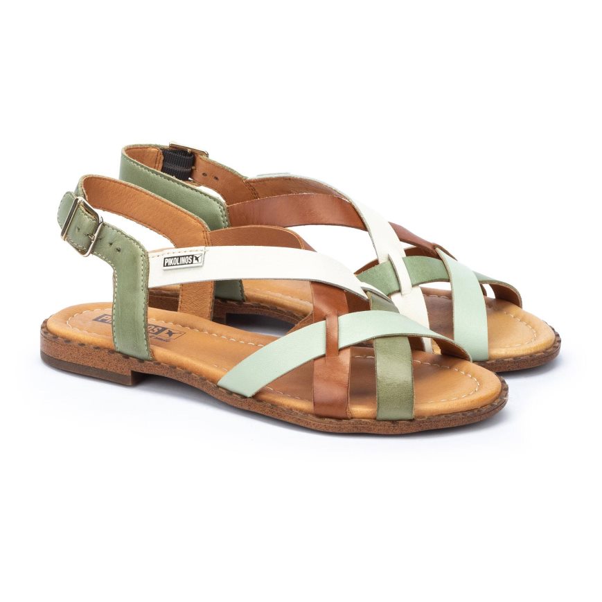 Multicolor Pikolinos ALGAR Women's Flat Sandals | OCLR37492