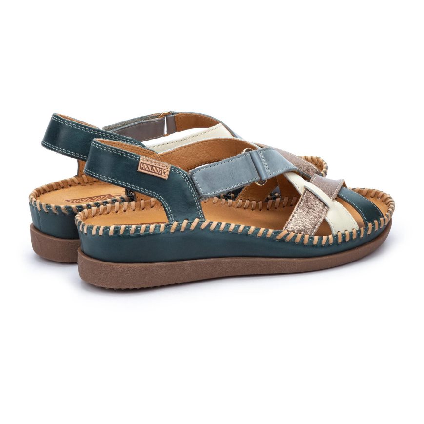 Multicolor Pikolinos CADAQUES Women's Wedge Sandals | NZMT42816