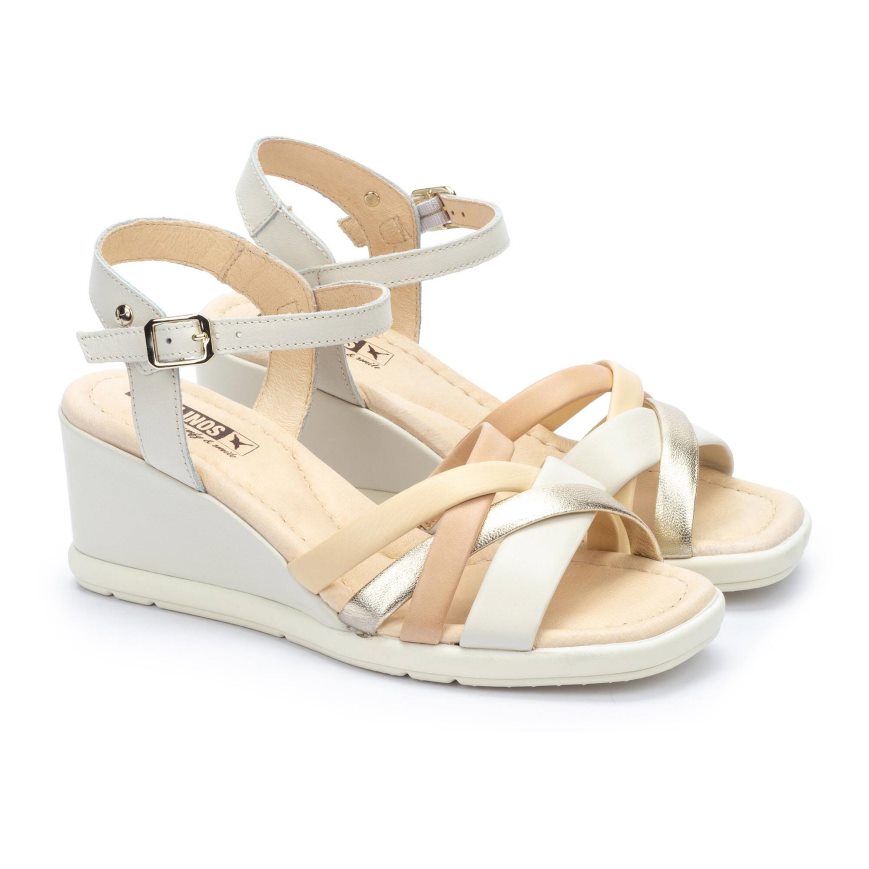 Multicolor Pikolinos TEULADA Women's Wedge Sandals | AYPE64918