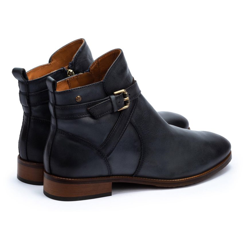 Navy Pikolinos ROYAL Women's Ankle Boots | SLCFT1243