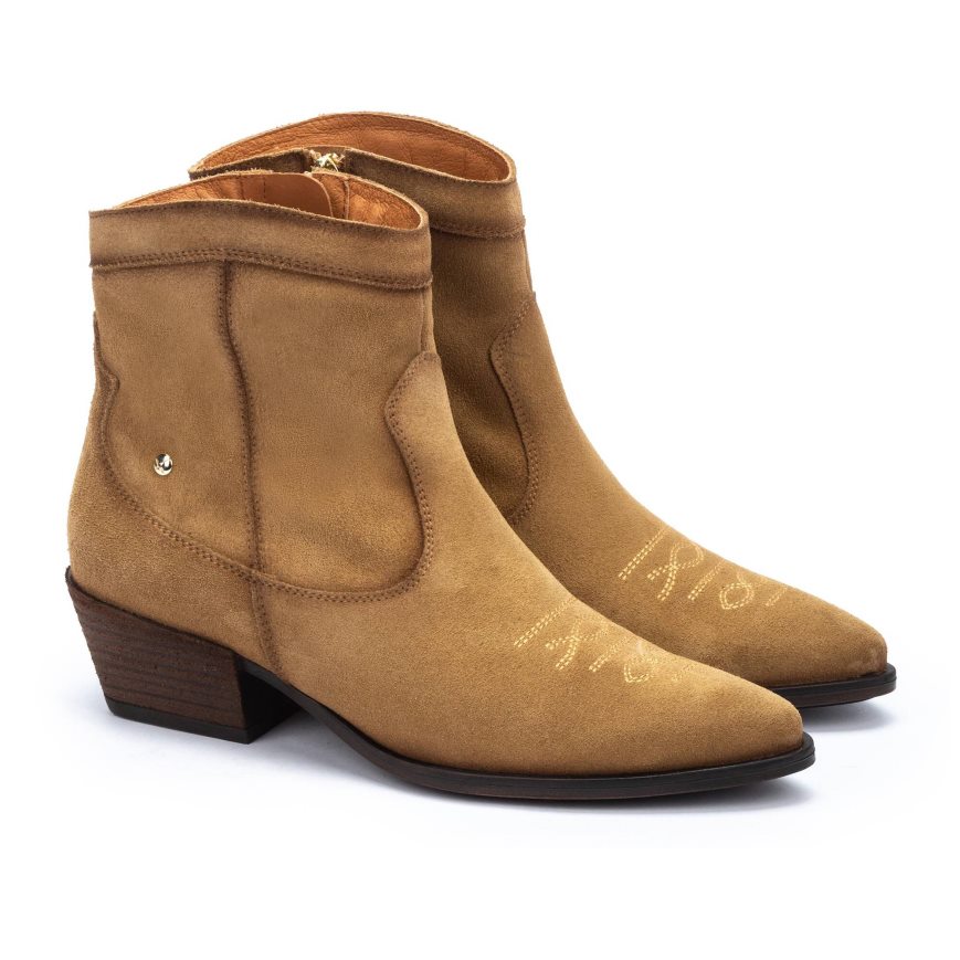 Olive Pikolinos VERGEL Women's Ankle Boots | EBCN24896