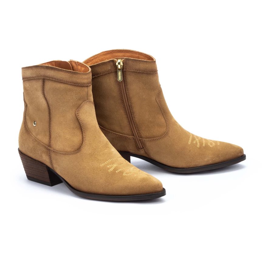 Olive Pikolinos VERGEL Women's Ankle Boots | EBCN24896