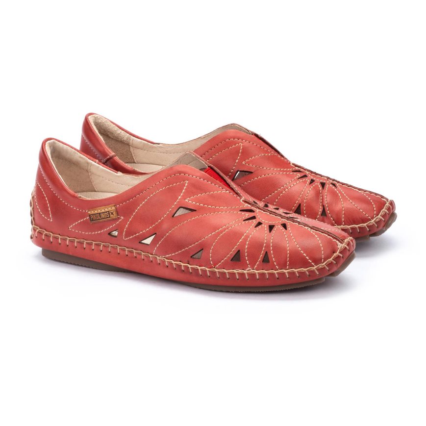 Red Pikolinos JEREZ Women's Moccasins | BDJT92703