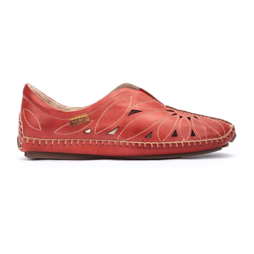 Red Pikolinos JEREZ Women\'s Moccasins | BDJT92703