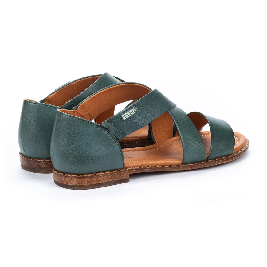 Turquoise Pikolinos ALGAR Women's Sandals | YAMB07819