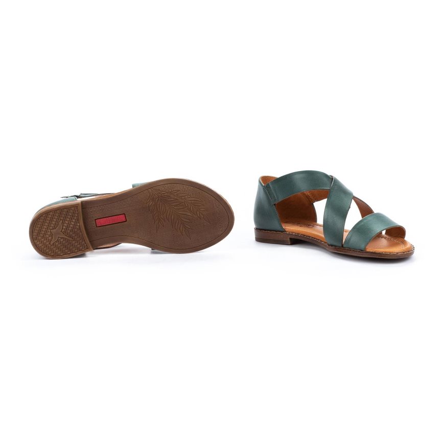 Turquoise Pikolinos ALGAR Women's Sandals | YAMB07819