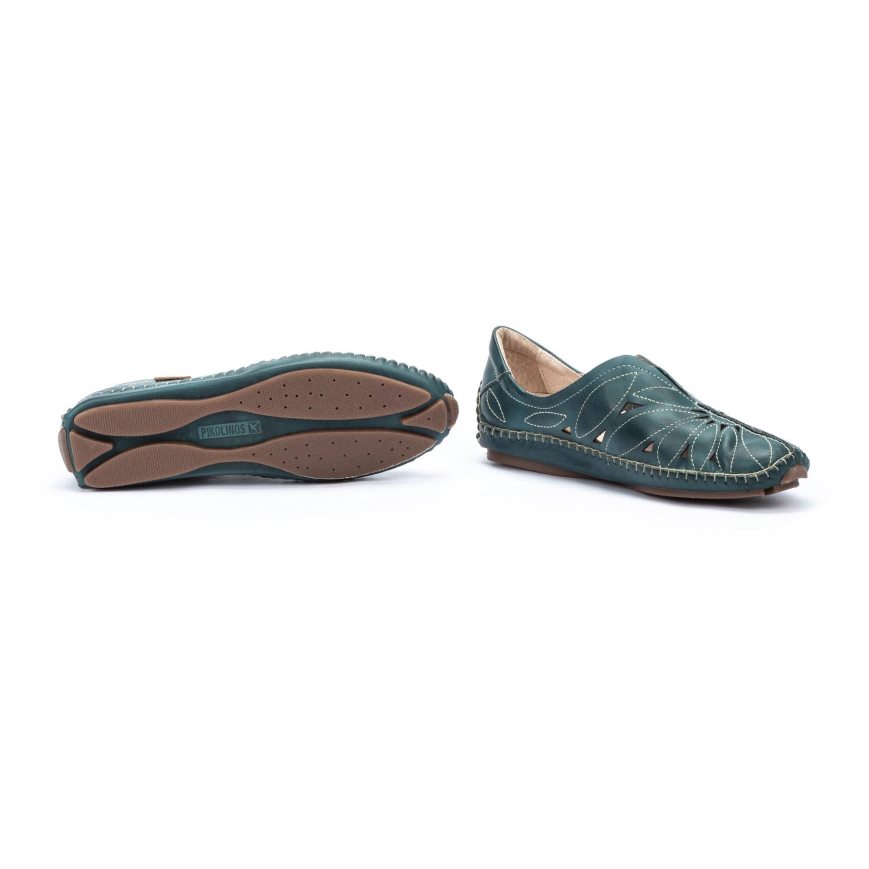 Turquoise Pikolinos JEREZ Women's Moccasins | TMJI90483