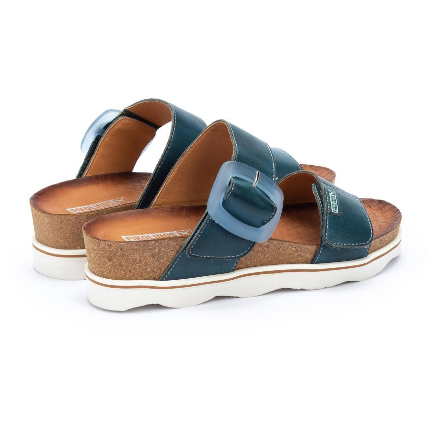 Turquoise Pikolinos MENORCA Women's Sandals | WLEX90847