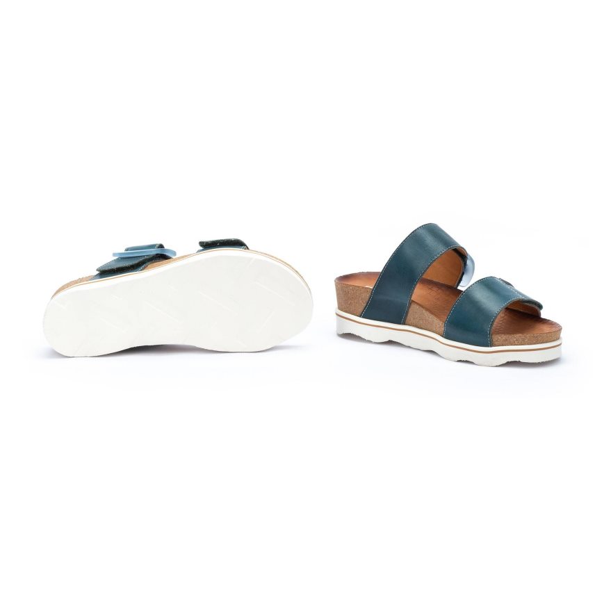 Turquoise Pikolinos MENORCA Women's Sandals | WLEX90847