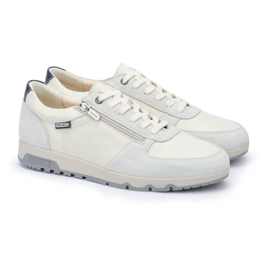 White Pikolinos ALARCON Men's Sneakers | ZVUE138T9