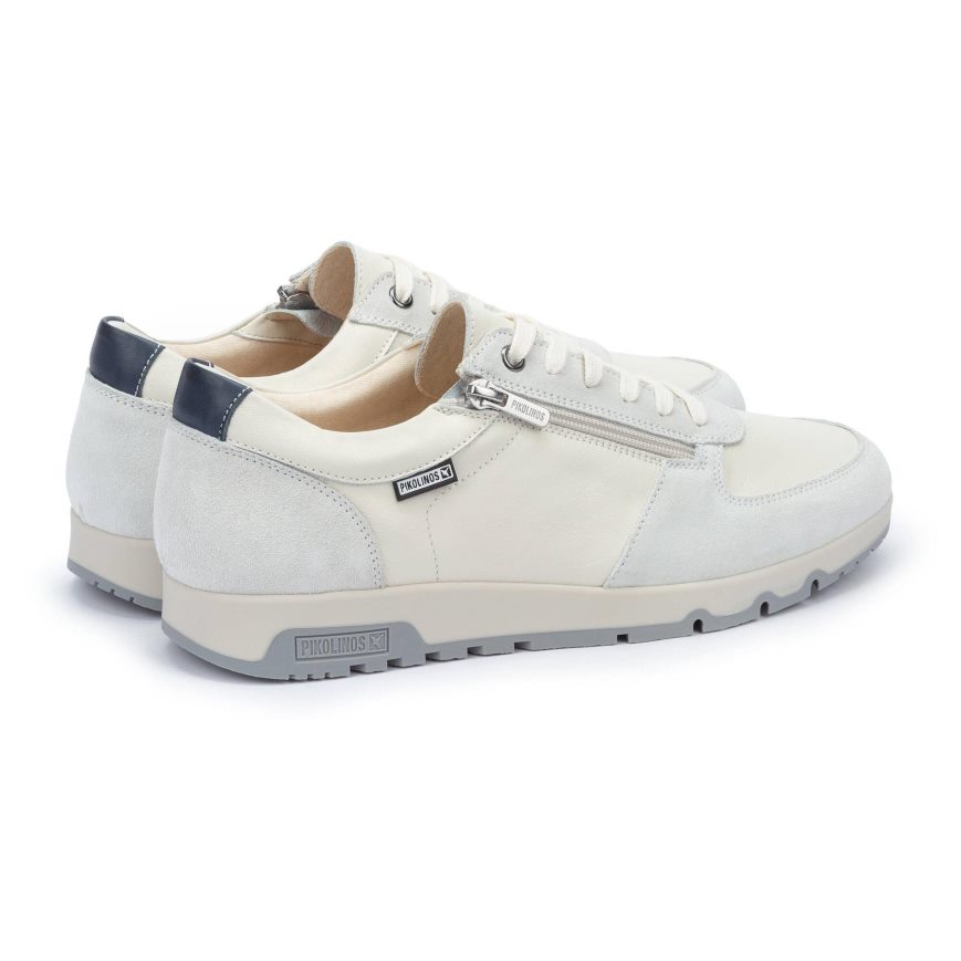 White Pikolinos ALARCON Men's Sneakers | ZVUE138T9