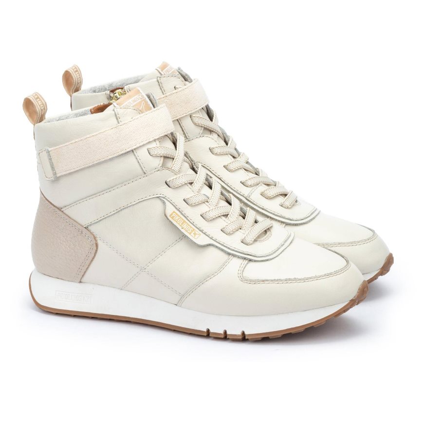 White Pikolinos BARCELONA Women's Sneakers | HMIZ0912T