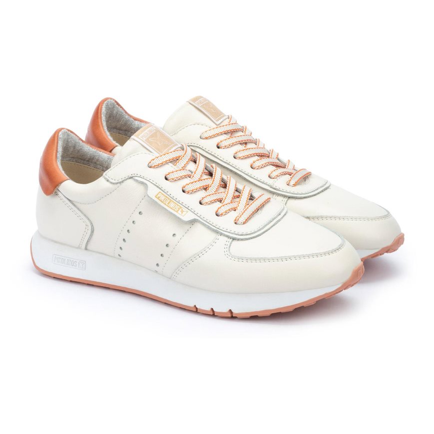 White Pikolinos BARCELONA Women's Sneakers | NLQS09437