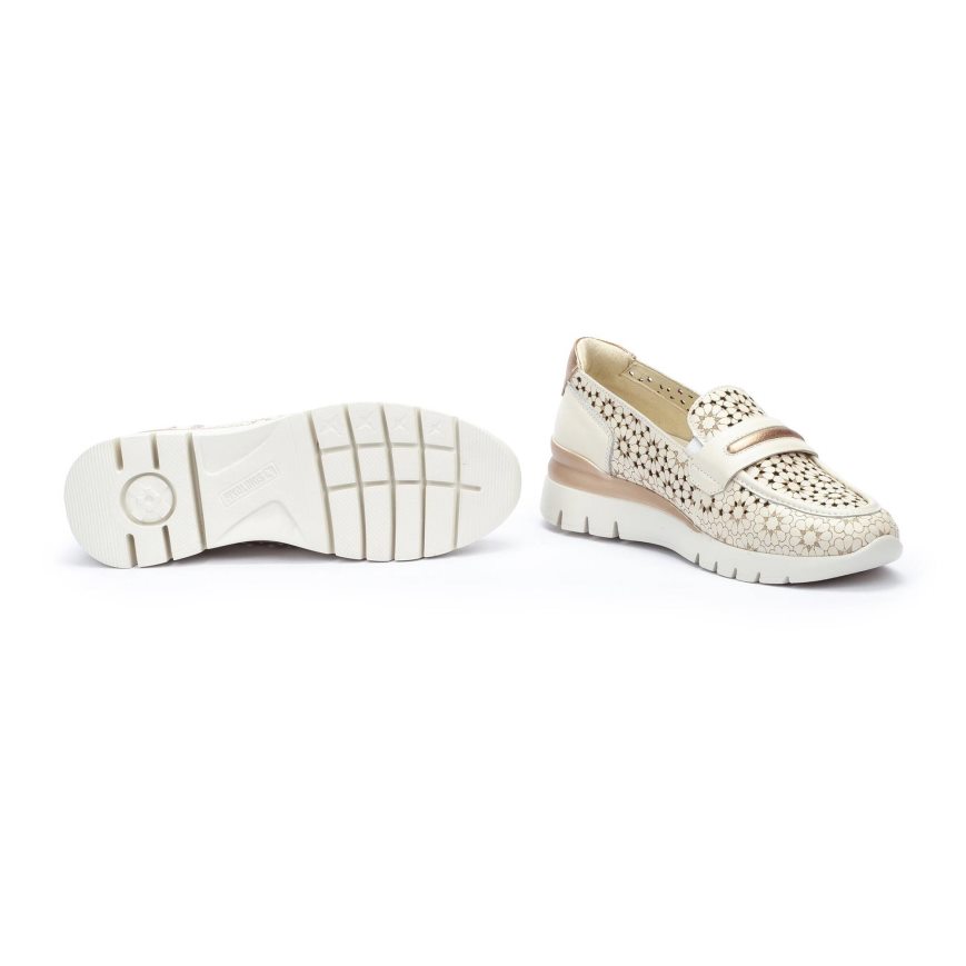 White Pikolinos CANTABRIA Women's Loafers | IQJT8T174