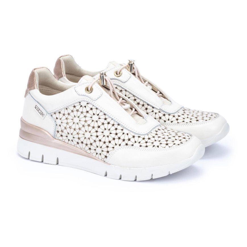 White Pikolinos CANTABRIA Women's Sneakers | FNGL1T780