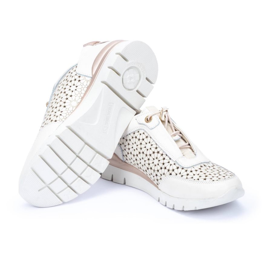 White Pikolinos CANTABRIA Women's Sneakers | FNGL1T780