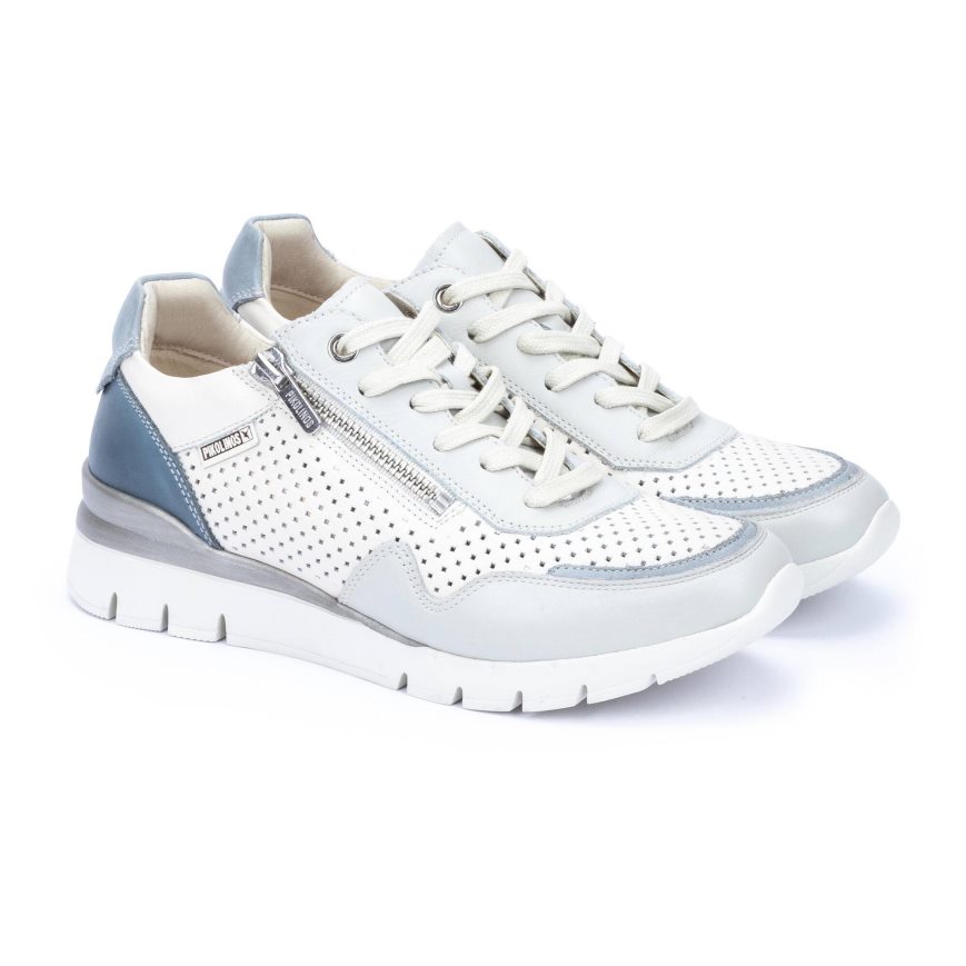 White Pikolinos CANTABRIA Women's Sneakers | OWFE78326