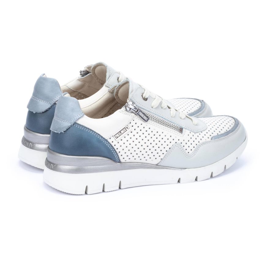 White Pikolinos CANTABRIA Women's Sneakers | OWFE78326