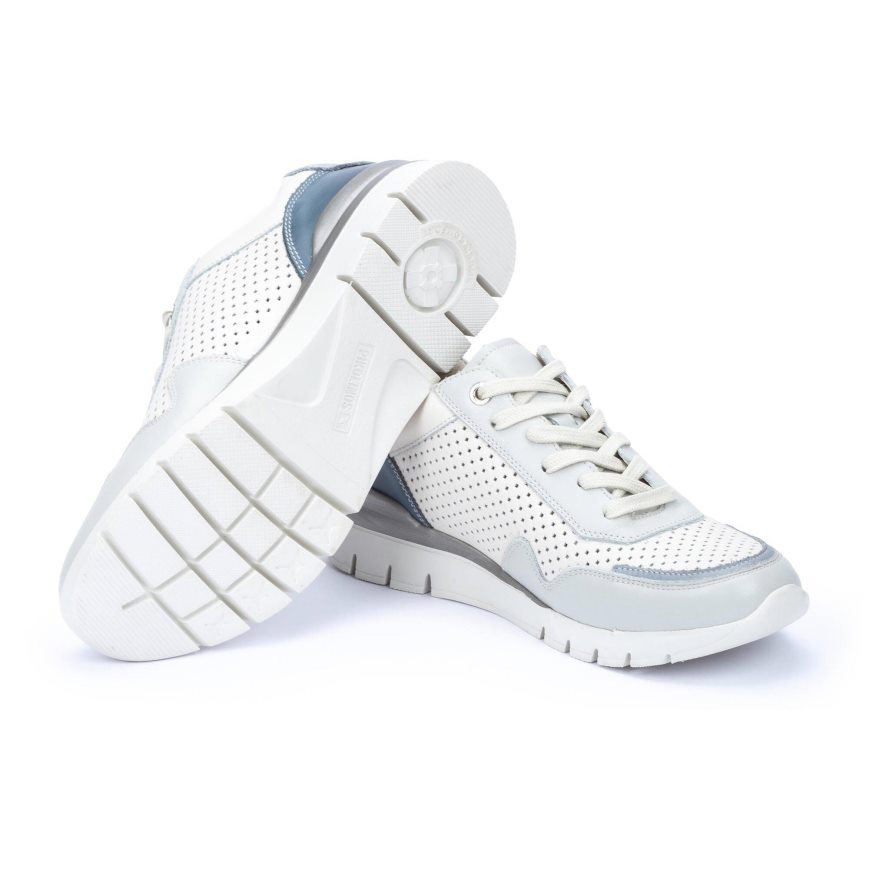 White Pikolinos CANTABRIA Women's Sneakers | OWFE78326