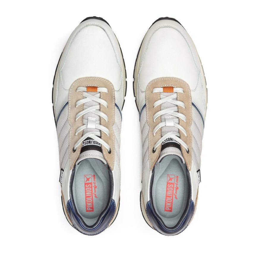 White Pikolinos FERROL Men's Sneakers | SFUR34796