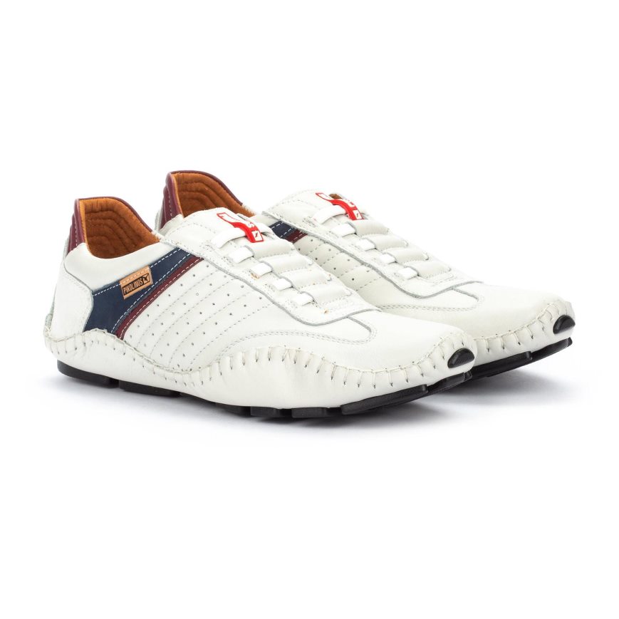 White Pikolinos FUENCARRAL Men's Sneakers | OUZE76810