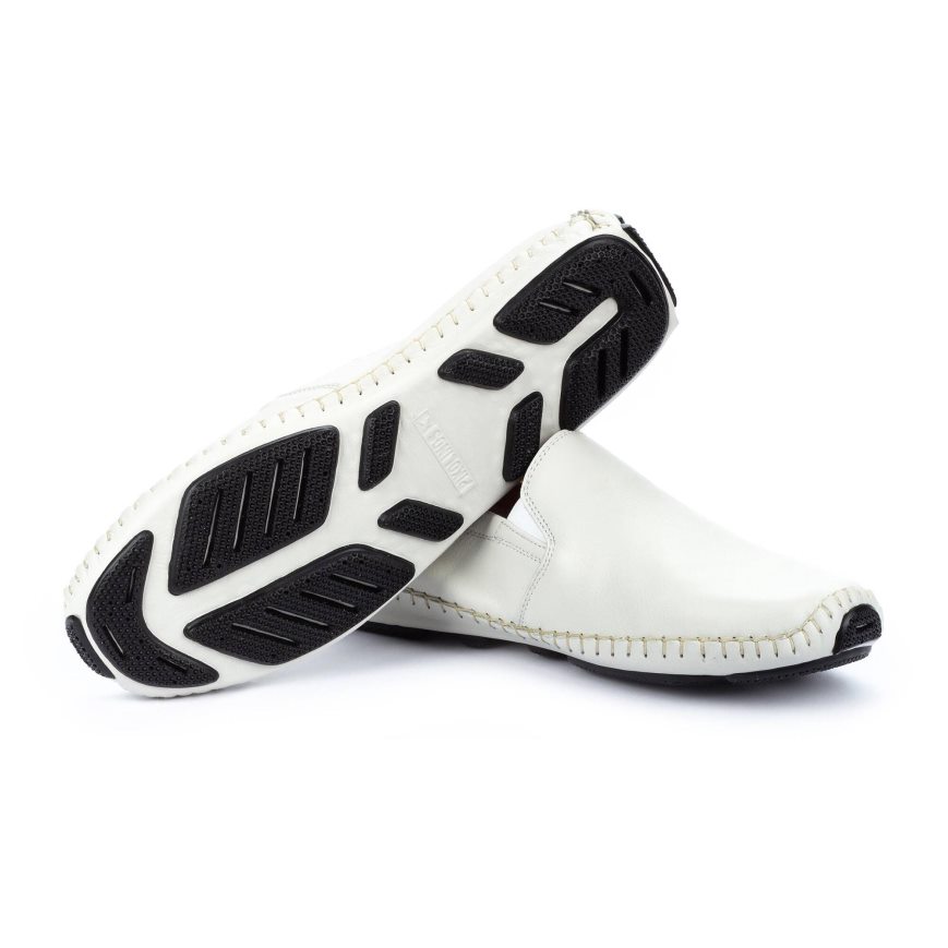 White Pikolinos JEREZ Men's Moccasins | TQXM7610T