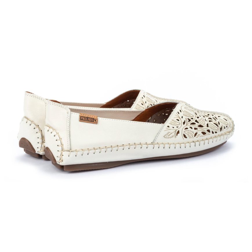 White Pikolinos JEREZ Women's Ballet Flats | BM1PT9186